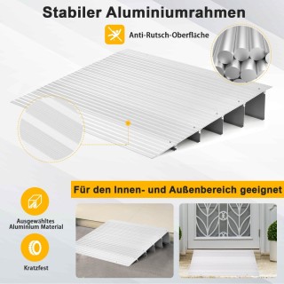 Costway  Ρυθμιζόμενη Ράμπα Εισόδου Αλουμινίου για Ασφαλή Πρόσβαση σ...