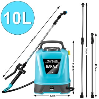 BAKAJI  Νεφελοποιητής με Μπαταρία 10 Λίτρων Χωρίς Καλώδιο Ψεκαστήρα...