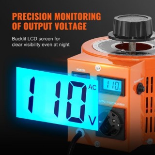 VEVOR 2000VA Μετασχηματιστής Τάσης 6.6A 0-300V Ρυθμιστής LCD CE KB... VEVOR 2000VA Μετασχηματιστής Τάσης 6.6A 0-300V Ρυθμιστής LCD CE KB...