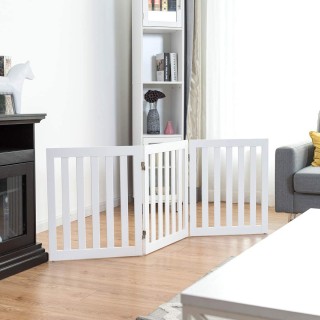 Τρίφυλλη  Πτυσσόμενη Πόρτα Κατοικιδίων από MDF για Μικρά Ζώα PW1005...