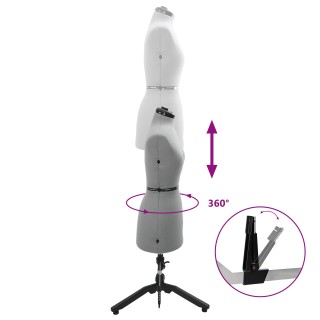 vidaXL Ρυθμιζόμενο Πολυτελής Γυναικείο Μανεκέν Βελούδου για Σχεδιασ... vidaXL Ρυθμιζόμενο Πολυτελής Γυναικείο Μανεκέν Βελούδου για Σχεδιασ...