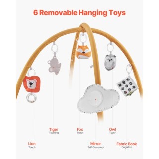 VEVOR Βρεφικό Γυμναστήριο Δραστηριοτήτων με 6 Αισθητηριακά Παιχνίδι...