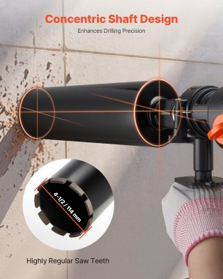 VEVOR Διαμαντοκορώνα Υγρής Διάτρησης 114mm για Οπλισμένο Σκυρόδεμα ... VEVOR Διαμαντοκορώνα Υγρής Διάτρησης 114mm για Οπλισμένο Σκυρόδεμα ...