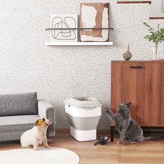 PawHut Θήκη Τροφής Κατοικιδίων Χωρητικότητας 5-25L με Ερμητική Σφρά...