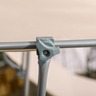 Outsunny Σετ 2 Πτυσσόμενες Ξαπλώστρες Κήπου με Ρυθμιζόμενο Σκίαστρο...