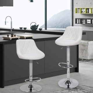 BAKAJI Σετ 2 Σκαμπό Κουζίνας με Επένδυση Δέρματος, Περιστρεφόμενο ... BAKAJI Σετ 2 Σκαμπό Κουζίνας με Επένδυση Δέρματος, Περιστρεφόμενο ...