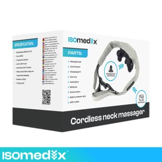 Isomedix Ασύρματο Μασάζ Αυχένα Shiatsu με Θέρμανση USB-C 22,2W 27467 Isomedix Ασύρματο Μασάζ Αυχένα Shiatsu με Θέρμανση USB-C 22,2W 27467