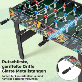 Costway Διπλό Μίνι Ποδοσφαιρικό Τραπέζι με Αφαιρούμενα Πόδιαμε 2 Μπ...