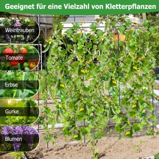 Costway Υποστηρικτικό Πλέγμα Κήπου 180 εκ. για Αναρριχώμενα Φυτά με...