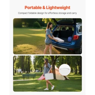 VEVOR Πτυσσόμενο Φορητό Τραπέζι Κάμπινγκ Αλουμινίου 60cm για Εσωτερ... VEVOR Πτυσσόμενο Φορητό Τραπέζι Κάμπινγκ Αλουμινίου 60cm για Εσωτερ...