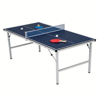 Costway Πτυσσόμενο Τραπέζι Πινγκ Πονγκ 71 x 76x 152,5 cm με Δίχτυ, ...