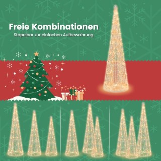 Χριστουγεννιάτικα Δέντρα 3 τμχ με Φωτειζόμενη Διακόσμηση COSTWA... Χριστουγεννιάτικα Δέντρα 3 τμχ με Φωτειζόμενη Διακόσμηση COSTWA...