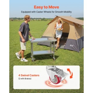 VEVOR Επιτραπέζιο Ανοξείδωτο Τραπέζι για Προετοιμασία Τροφίμων 90 x... VEVOR Επιτραπέζιο Ανοξείδωτο Τραπέζι για Προετοιμασία Τροφίμων 90 x...