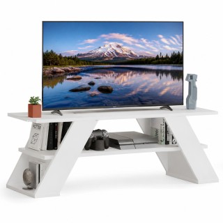 Shally Dogan Μοντέρνο Έπιπλο TV Λευκό Ξύλινο 120x33,5x40 εκ. 02002106 Shally Dogan Μοντέρνο Έπιπλο TV Λευκό Ξύλινο 120x33,5x40 εκ. 02002106
