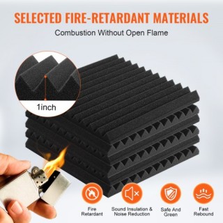 VEVOR 52 Ακουστικά Πάνελ 30x30x2.5 εκ. για Στούντιο Τοίχο & Οροφή ... VEVOR 52 Ακουστικά Πάνελ 30x30x2.5 εκ. για Στούντιο Τοίχο & Οροφή ...