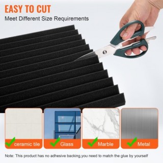 VEVOR  80 Ακουστικά Πάνελ 30x30x2.5 εκ. για Στούντιο Τοίχο & Οροφή ...