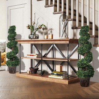 Outsunny Σετ 2 Τεχνητά Φυτά Μπόξου σε Σπείρα για Εσωτερικούς και Εξ... Outsunny Σετ 2 Τεχνητά Φυτά Μπόξου σε Σπείρα για Εσωτερικούς και Εξ...