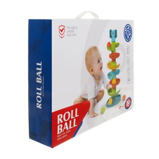 Kruzzel Πολύχρωμος Σπειροειδής Πύργος με Μπάλες για Διαδραστική Δια...