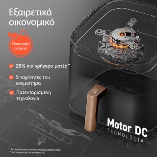 COSORI Φριτέζα Αέρος TurboBlaze 6L Μαύρη CAF-DC602 CAF-DC602-KEUR