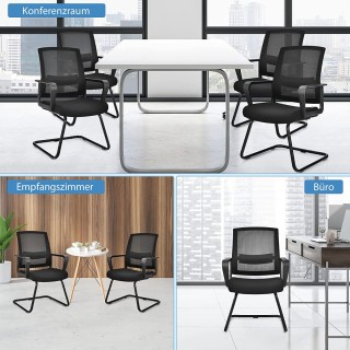 Costway Εργονομική Καρέκλα Γραφείου με Διχτυωτή Πλάτη και Ρυθμιζόμε...