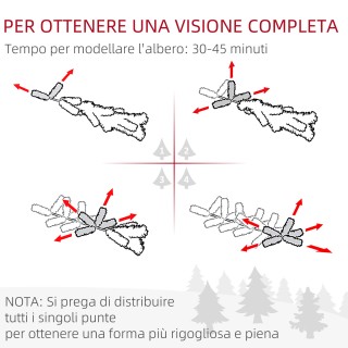 HOMCOM Χριστουγεννιάτικο Δέντρο με Χιόνι Ύψους 225 εκ με 980 Κλαδιά... HOMCOM Χριστουγεννιάτικο Δέντρο με Χιόνι Ύψους 225 εκ με 980 Κλαδιά...