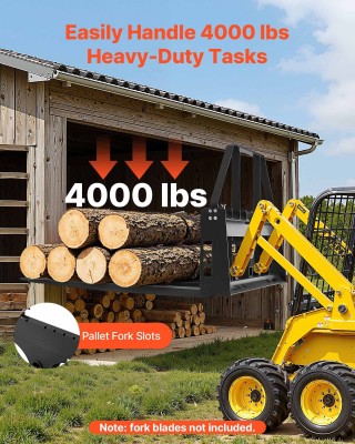 VEVOR Σκελετός Παλετοφόρου για Φορτωτή, Χωρητικότητα 1814 kg, Διαστ... VEVOR Σκελετός Παλετοφόρου για Φορτωτή, Χωρητικότητα 1814 kg, Διαστ...