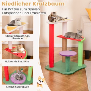 Costway Δέντρο Γάτας με Φρουτώδη Σχέδια 69 εκ. PV10280