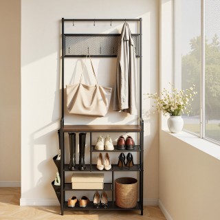 VEVOR Πολυλειτουργικός Καλόγερος Εισόδου με Ράφια για Παπούτσια και... VEVOR Πολυλειτουργικός Καλόγερος Εισόδου με Ράφια για Παπούτσια και...