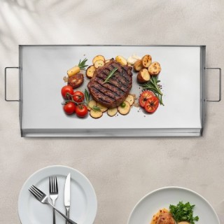 VEVOR Επίπεδη Πλάκα Ψησίματος Ανοξείδωτη 32x16 για BBQ DCJPBXG3217I...