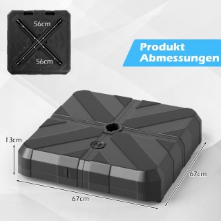 Costway Γεμιστή Βάση Ομπρέλας 45 Λίτρα / 60 Κιλά (Νερό ή Άμμο) NP12295 Costway Γεμιστή Βάση Ομπρέλας 45 Λίτρα / 60 Κιλά (Νερό ή Άμμο) NP12295