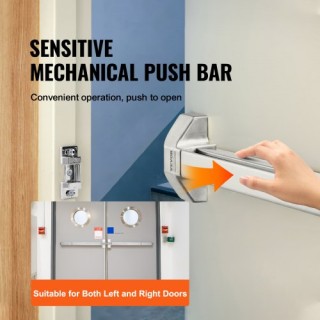 VEVOR Μπάρα Πανικού για Πόρτες Εξόδου, Ανοξείδωτη με Εξωτερική Λαβή... VEVOR Μπάρα Πανικού για Πόρτες Εξόδου, Ανοξείδωτη με Εξωτερική Λαβή...