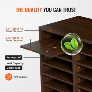 VEVOR Οργανωτής Εγγράφων, 12 Θέσεις, Ρυθμιζόμενα Ράφια, Καφέ MZWJZ... VEVOR Οργανωτής Εγγράφων, 12 Θέσεις, Ρυθμιζόμενα Ράφια, Καφέ MZWJZ...