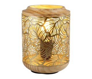 Ostaria Λάμπα μεταλλική ξύλινη Minhy χρυσή E27 max.40w -34110 Ostaria Λάμπα μεταλλική ξύλινη Minhy χρυσή E27 max.40w -34110