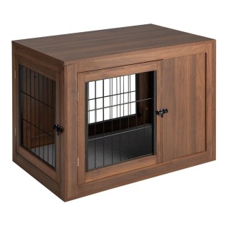 Costway Πολυλειτουργικό Κλουβί Σκύλου με Κλείδωμα και Ρετρό Στυλ γ... Costway Πολυλειτουργικό Κλουβί Σκύλου με Κλείδωμα και Ρετρό Στυλ γ...