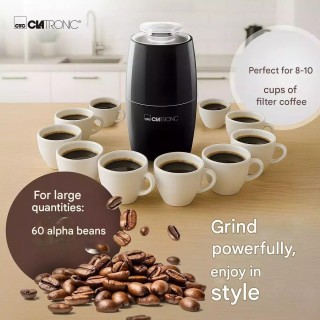 Ηλεκτρικός Μύλος Καφέ  150W – Χωρητικότητα 60gr Μαύρο  KSW3806 Clat...