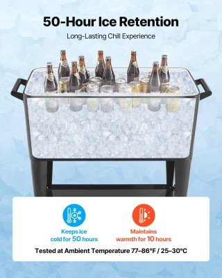 VEVOR Πτυσσόμενη Ψυγιστική Καρότσα 75.71Λ με Διαστάσεις 915x465x880... VEVOR Πτυσσόμενη Ψυγιστική Καρότσα 75.71Λ με Διαστάσεις 915x465x880...