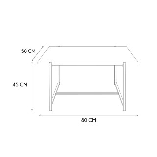Τραπεζάκι Σαλονιού από Ξύλο & Μέταλλο 80 x 45 x 50 cm HD0182 Home D... Τραπεζάκι Σαλονιού από Ξύλο & Μέταλλο 80 x 45 x 50 cm HD0182 Home D...