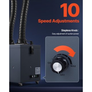 VEVOR Απορροφητήρας Καπνού 275W με Φίλτρα 4 Σταδίων PYJQDDY360LF5JO...