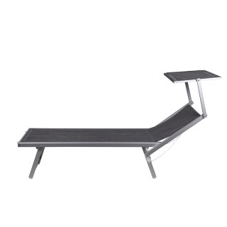 Galileo Κρεβάτι παραλίας με σκίαστρο, κατασκευή από αλουμίνιο, κάθι...