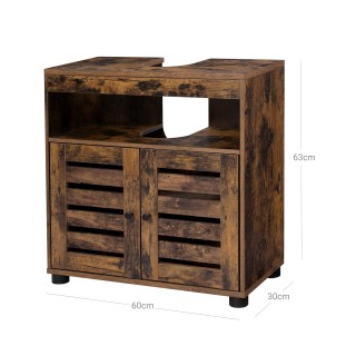 VASAGLE Ρουστίκ Ντουλάπι Κάτω από Νιπτήρα Μπάνιου 60x30x63cm με Ρυθ... VASAGLE Ρουστίκ Ντουλάπι Κάτω από Νιπτήρα Μπάνιου 60x30x63cm με Ρυθ...