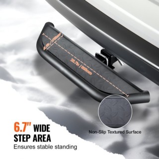 VEVOR Σκαλοπάτι Ρυμούλκησης για 2 Υποδοχή Προφυλακτήρα Αυτοκινήτου ...
