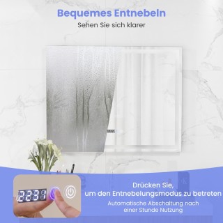 Costway  Πολυλειτουργικός Καθρέπτης LED με Αντιθαμβωτική Λειτουργία...