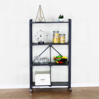 BAKAJI Πολυλειτουργικό Καρότσι Αποθήκευσης 4 Ραφιών 70 x 34 x 127 ... BAKAJI Πολυλειτουργικό Καρότσι Αποθήκευσης 4 Ραφιών 70 x 34 x 127 ...