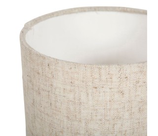 Ostaria Κυλινδρική Κεραμική Λάμπα Εύα Μαύρη και Μπεζ -36171