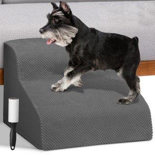 BAKAJI  Γκρι Σκάλα για Κατοικίδια 2 Σκαλοπάτια για Γάτες και Σκύλου...