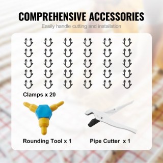 VEVOR Σωλήνας PEX-AL-PEX 984ft, 5/8 Διάμετρος, Σύνθετος Σωλήνας Αλο...