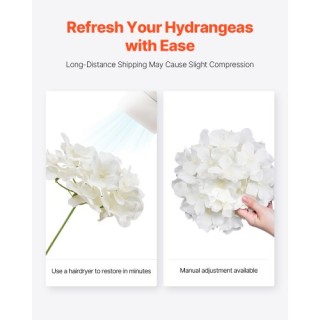 VEVOR 105 Τεχνητά Μεταξωτά Λουλούδια Ορτανσίας 25 εκ Λευκά RZXQBS10... VEVOR 105 Τεχνητά Μεταξωτά Λουλούδια Ορτανσίας 25 εκ Λευκά RZXQBS10...