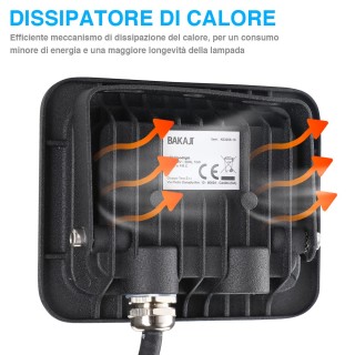 BAKAJI Προβολέας Faro Led 100W Υψηλής Φωτεινότητας 8000lm Εξωτερικ... BAKAJI Προβολέας Faro Led 100W Υψηλής Φωτεινότητας 8000lm Εξωτερικ...