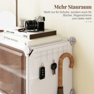 Costway Οργανωτής Παπουτσιών 8 Επιπέδων με Αποσπώμενα Ράφια για 32 ...