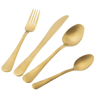 Galileo Σετ 24 μαχαιροπίρουνα από ανοξείδωτο ατσάλι 180 χρυσό σατιν...